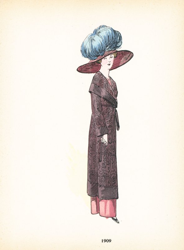Damemote, 1909 av French School