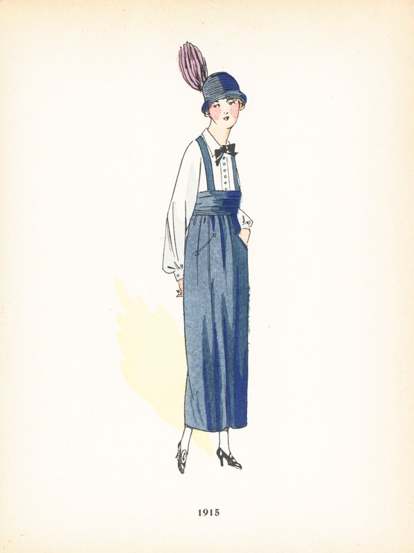 Damemote, 1915 av French School