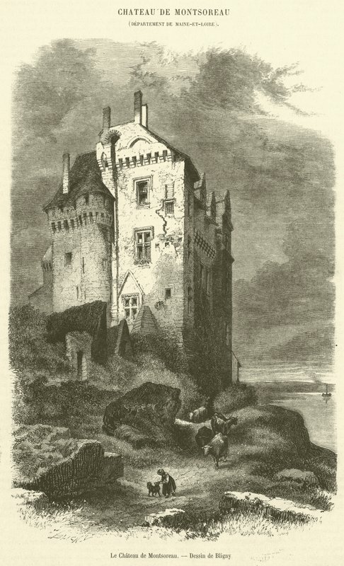 Chateau de Montsoreau (gravering) av French School