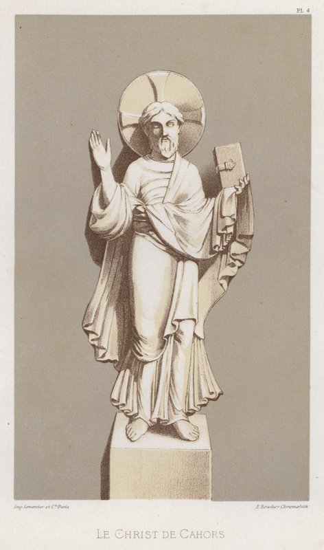 Kristus av Cahors (farge litho) av French School