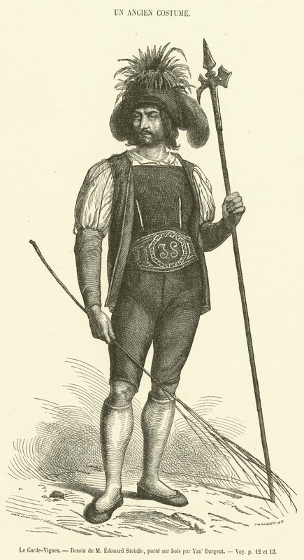 The Vinekeeper (gravering) av French School