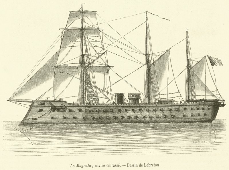 The Magenta, brystplate (gravering) av French School