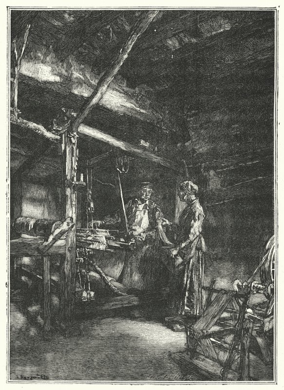 The Weaver (gravering) av French School