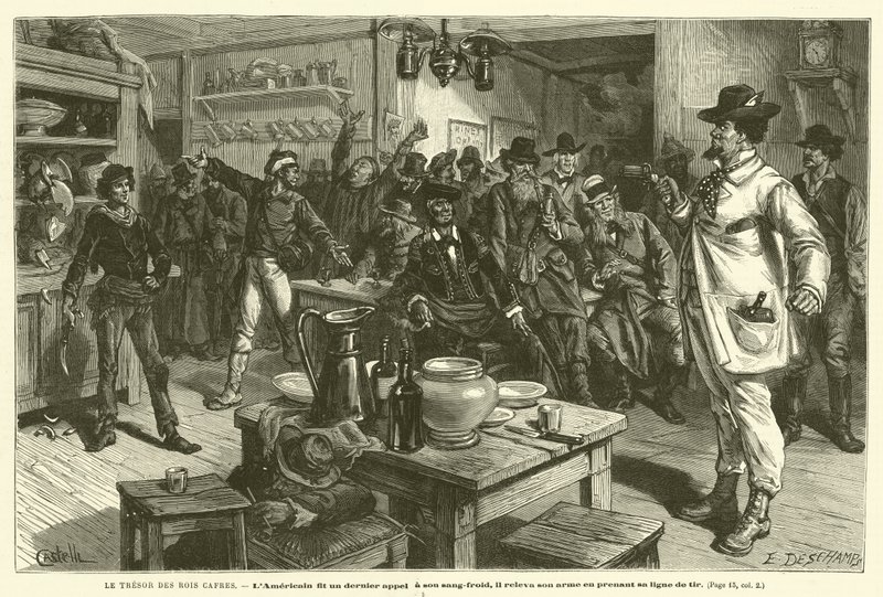 The Treasure Of The Kaffir Kings (gravering) av French School
