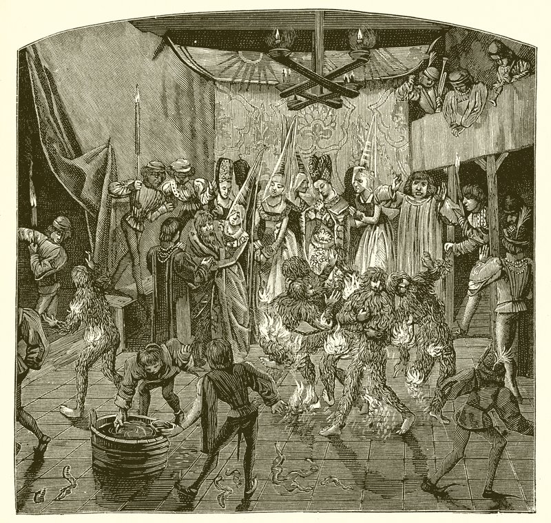 The Ball of the Ardents av French School