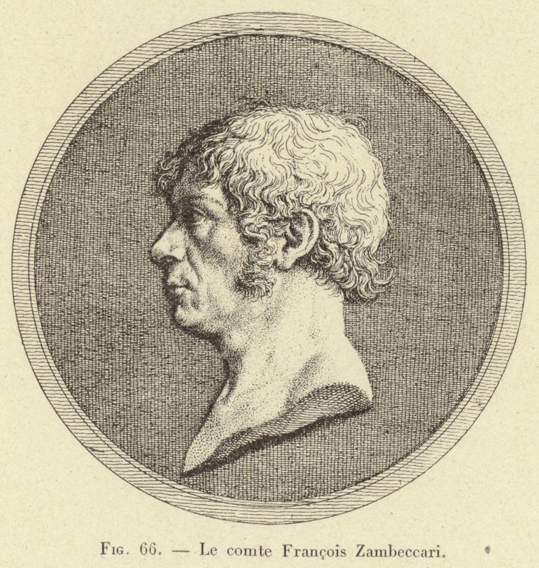 Grev Francois Zambeccari (gravering) av French School