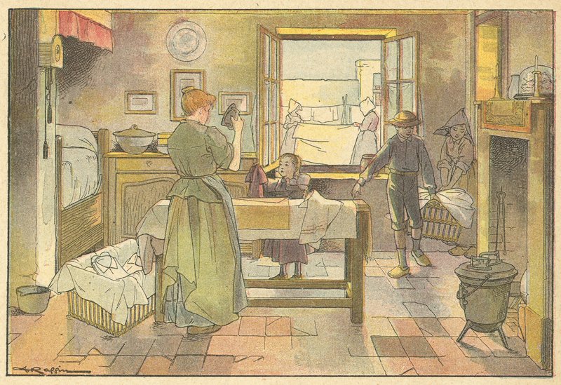 Stryking (farge litho) av French School