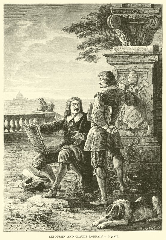 Lepoussin og Claude Lorrain av French School
