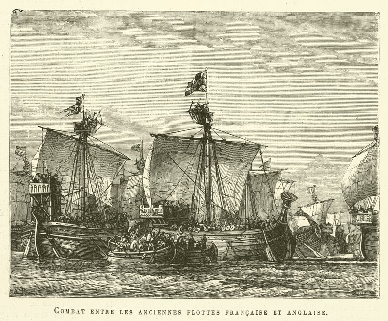 De gamle flåtene (gravering) av French School