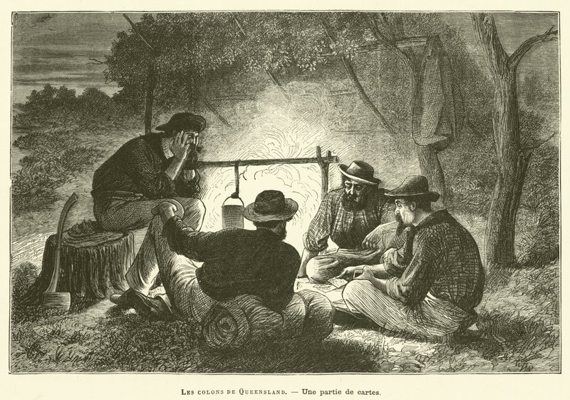 The Settlers Of Queensland (gravering) av French School