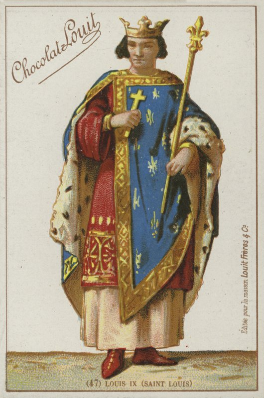 Louis IX, St. Louis av French School
