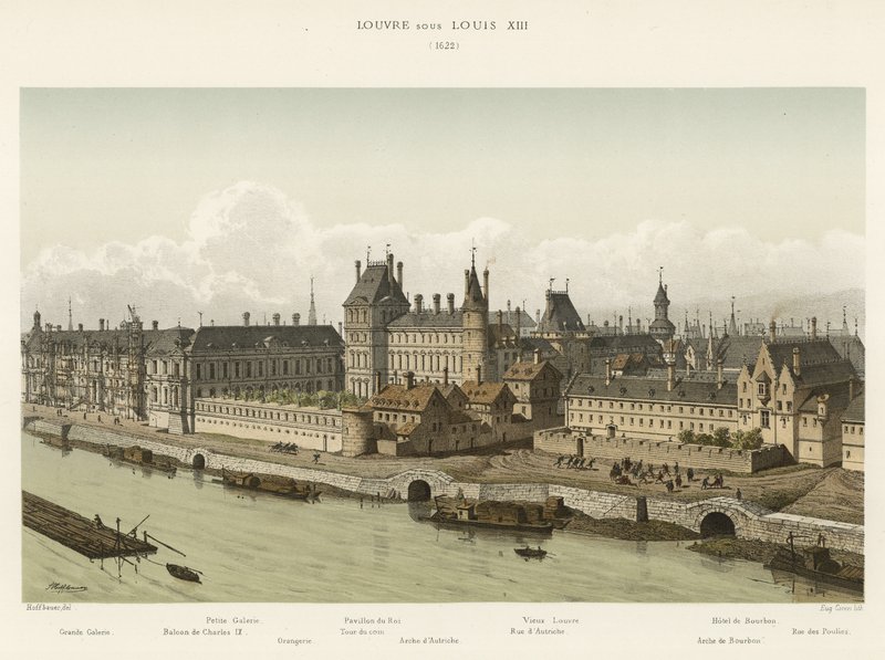 Louvre under Louis XIII, 1622 av French School