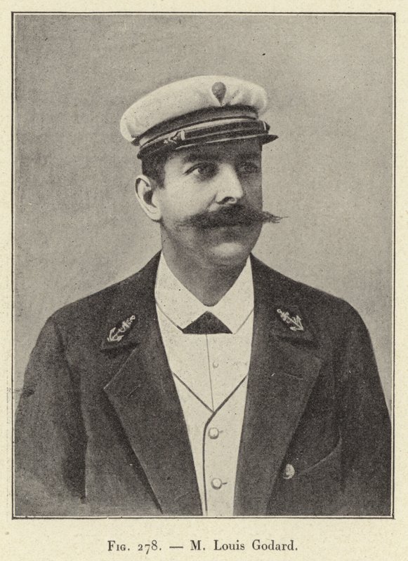 M Louis Godard (gravering) av French School