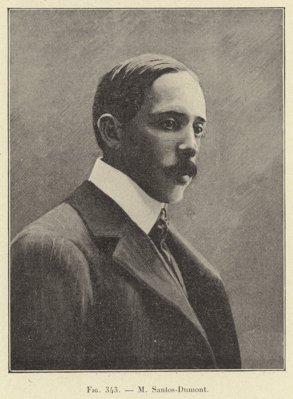M Santos-Dumont (gravering) av French School