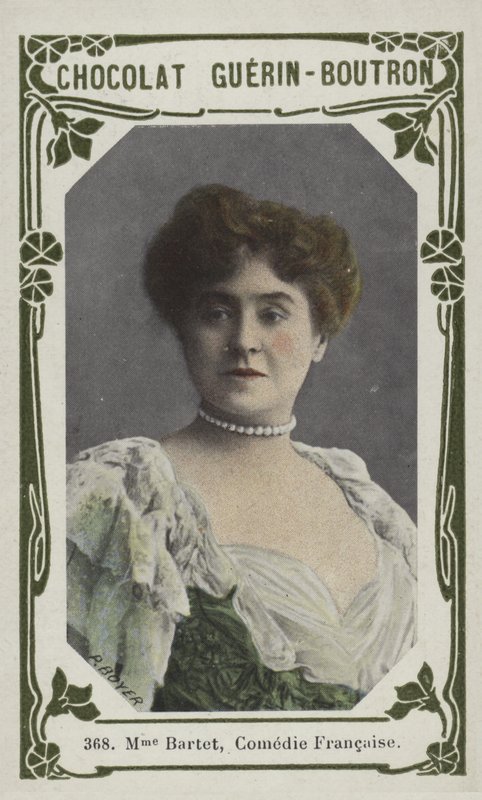 Madame Bartet, Comedie Francaise (farget bilde) av French School