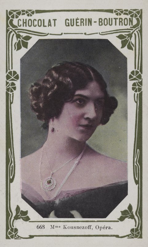 Madame Kousnezoff, Opera (farget bilde) av French School