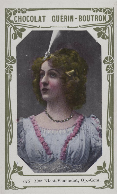 Madame Nicot-Vauchelet, Opera-Comique (farget bilde) av French School