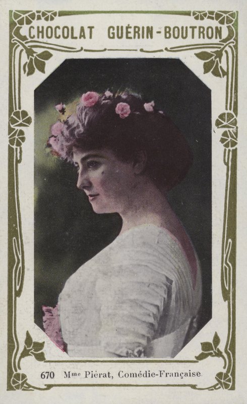Madame Pierat, Comedie-Francaise (farget bilde) av French School