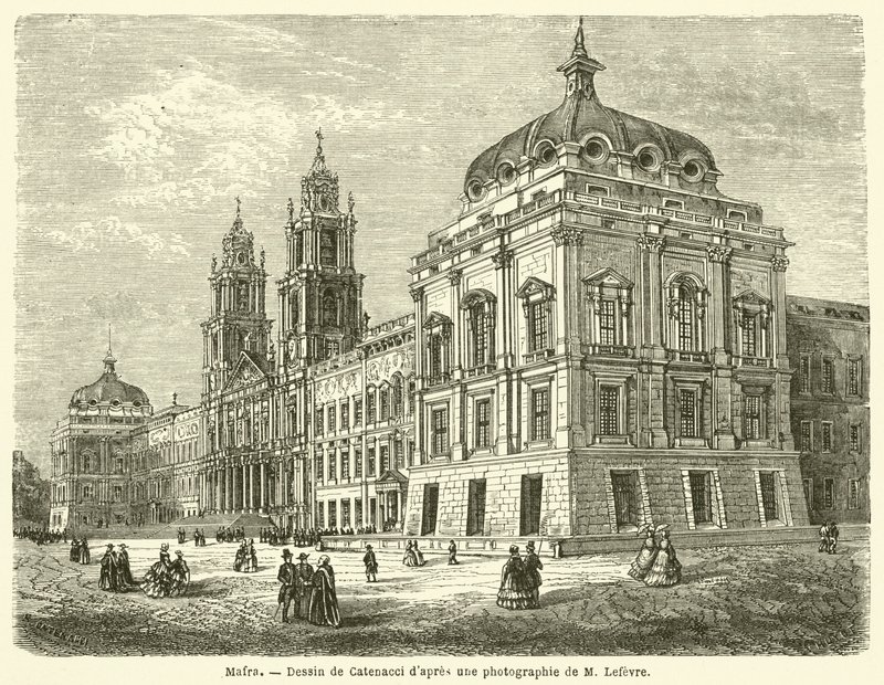 Mafra (gravering) av French School
