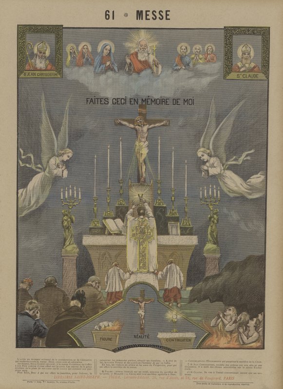 Masse (farge litho) av French School