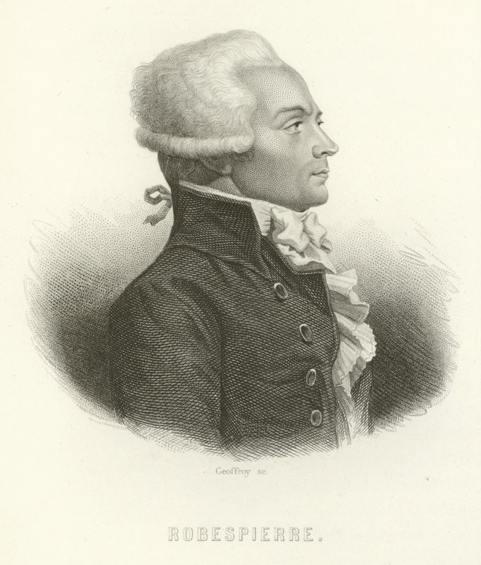 Maximilian av Robespierre av French School