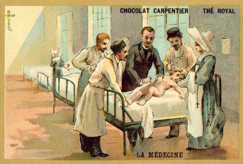 Medisin (chromolitho) av French School