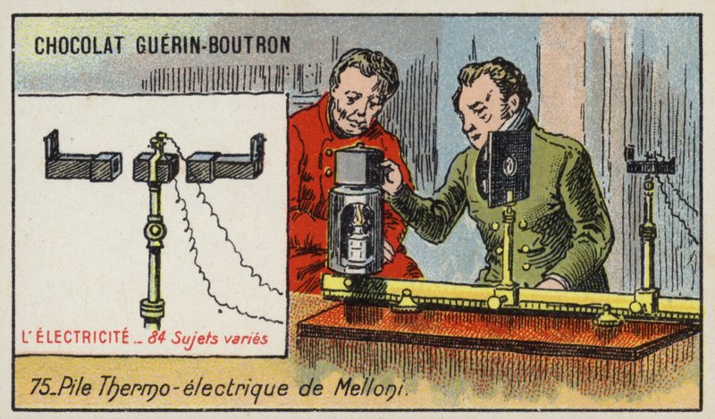 Mellonis termopil (chromolitho) av French School