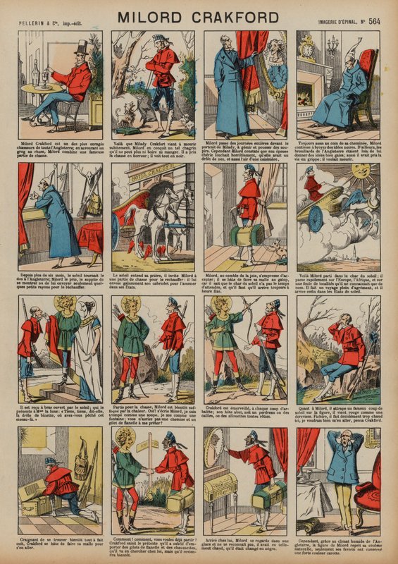 Milord Crakford (farget gravering) av French School