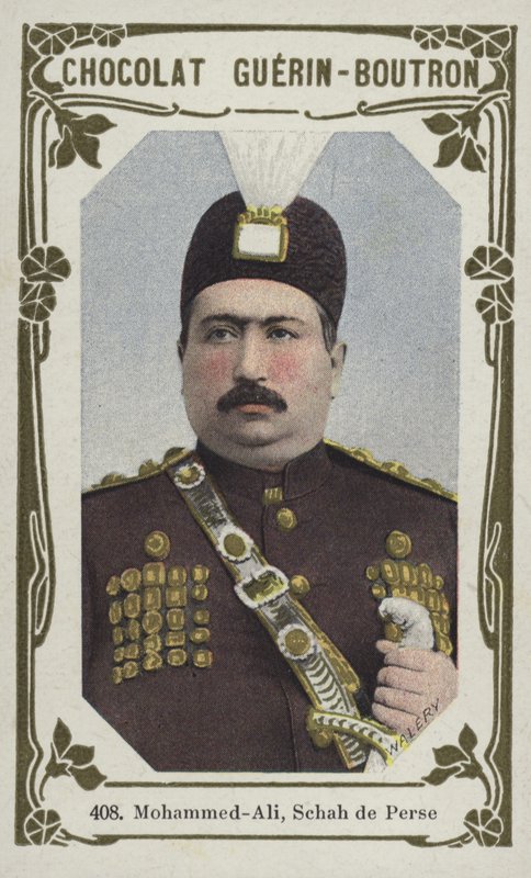 Mohammed-Ali, Schah de Perse (farget bilde) av French School
