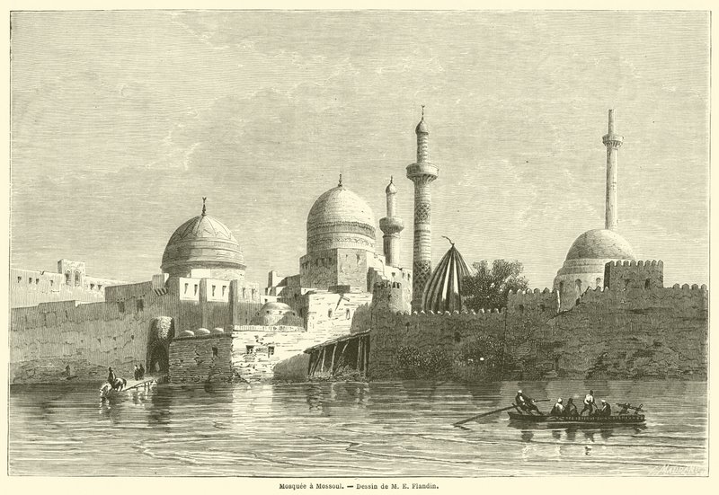 Mosquee a Mossoul (gravering) av French School