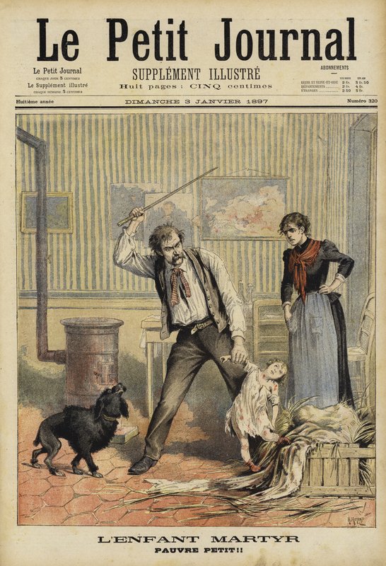 Drap på et lite barn, Frankrike, 1897 av French School
