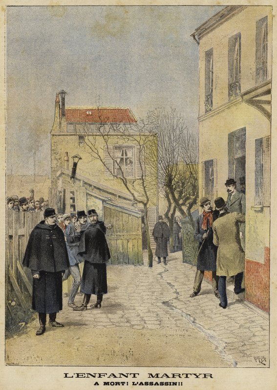 Drap på et lite barn, Frankrike, 1897 av French School