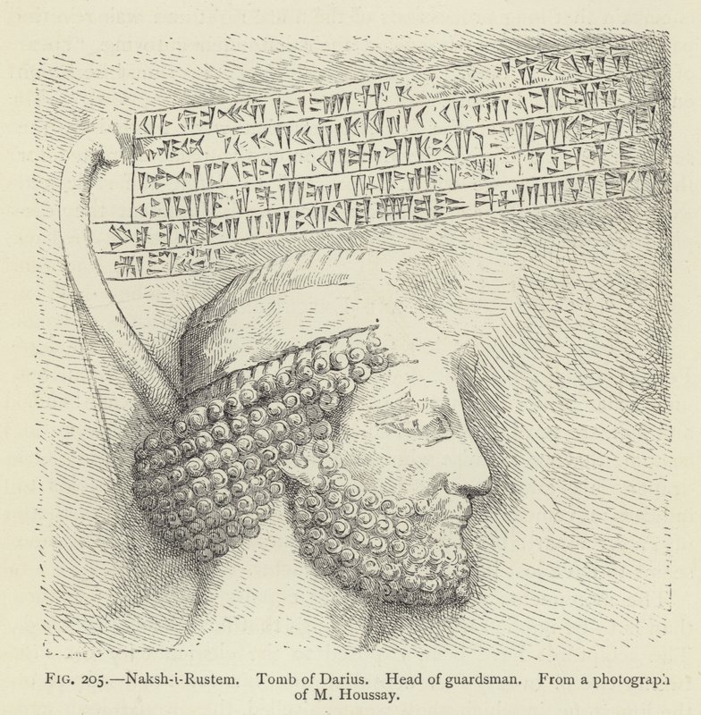 Naksh-i-Rustem, Tomb of Darius, leder for vaktmann av French School