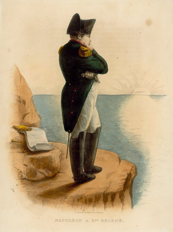 Napoleon Bonaparte (farget gravering) av French School