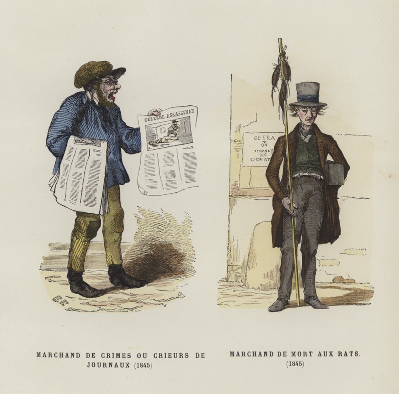 Avisselger og rottefanger, 1845 av French School