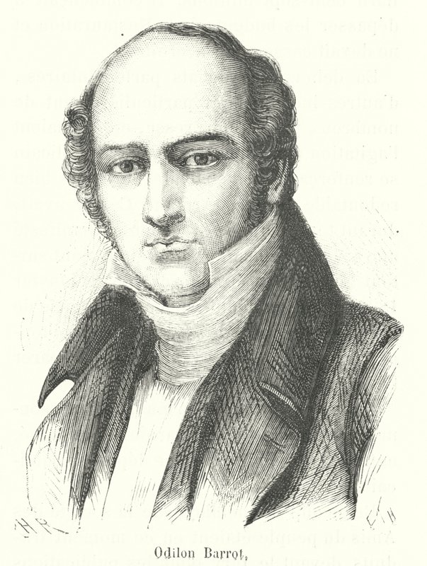 Odilon Barrot (gravering) av French School