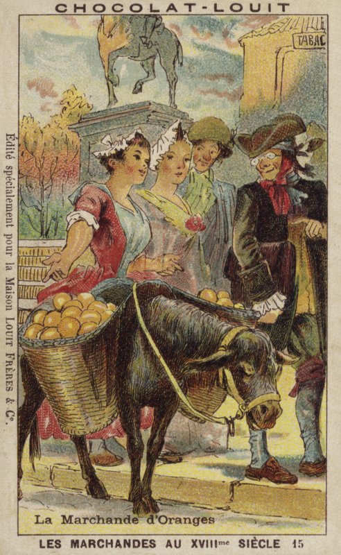 Oransje selger, 1700-tallet av French School