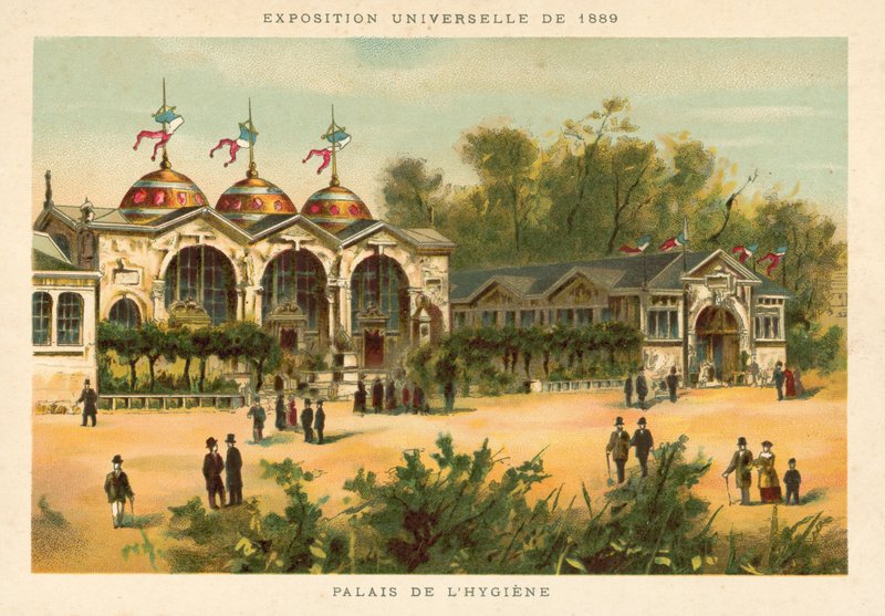 Hygienepalasset, universell utstilling 1889, Paris av French School
