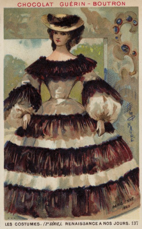 Parisisk mote, 1863 av French School