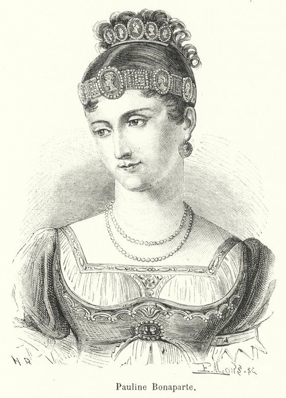 Pauline Bonaparte (gravering) av French School