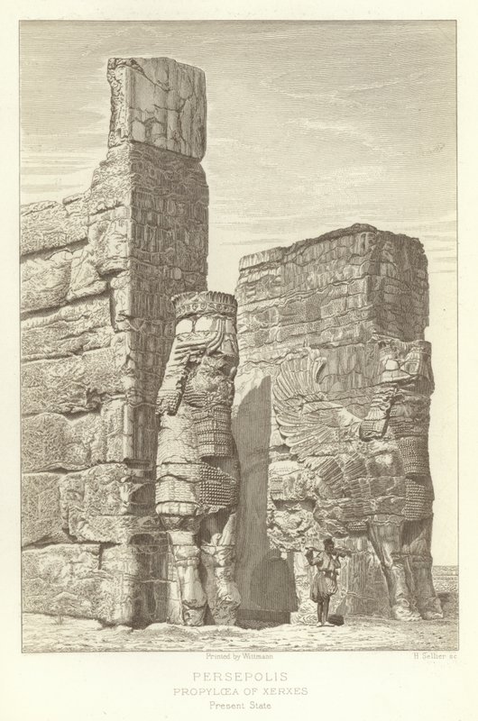Persepolis, Propylaea of Xerxes, nåværende tilstand av French School