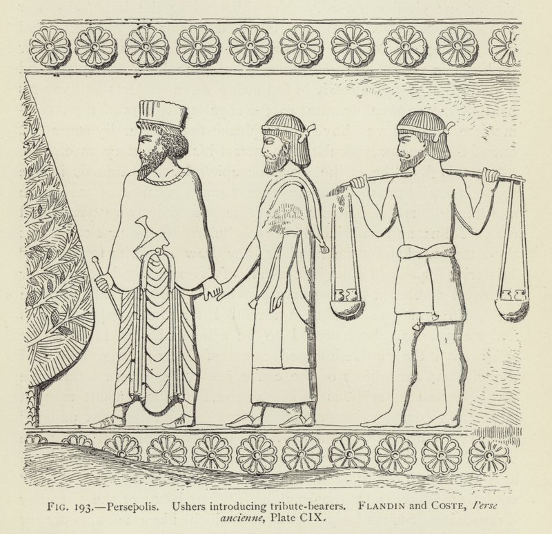 Persepolis, Ushers introduserer hyllestbærere av French School