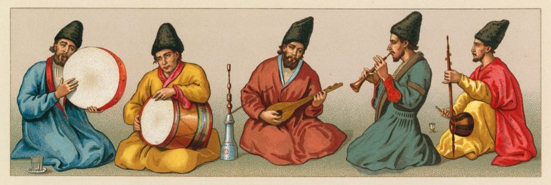 Persia kostyme av French School