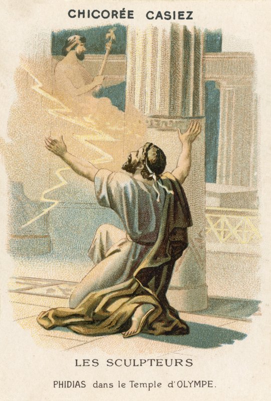 Phidias i Olympus-tempelet av French School