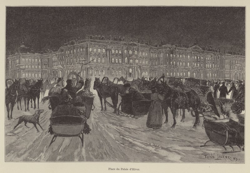 Vinterpalassplassen (gravering) av French School