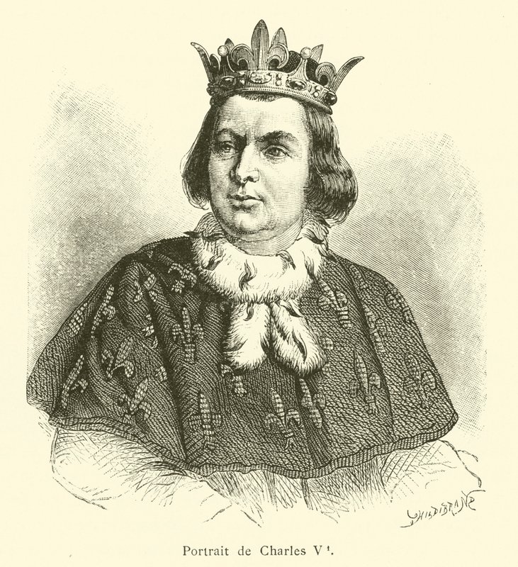 Portrett av Charles V (gravering) av French School