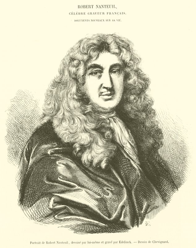 Portrett av Robert Nanteuil (gravering) av French School
