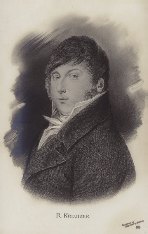 Portrett av Rodolphe Kreutzer av French School