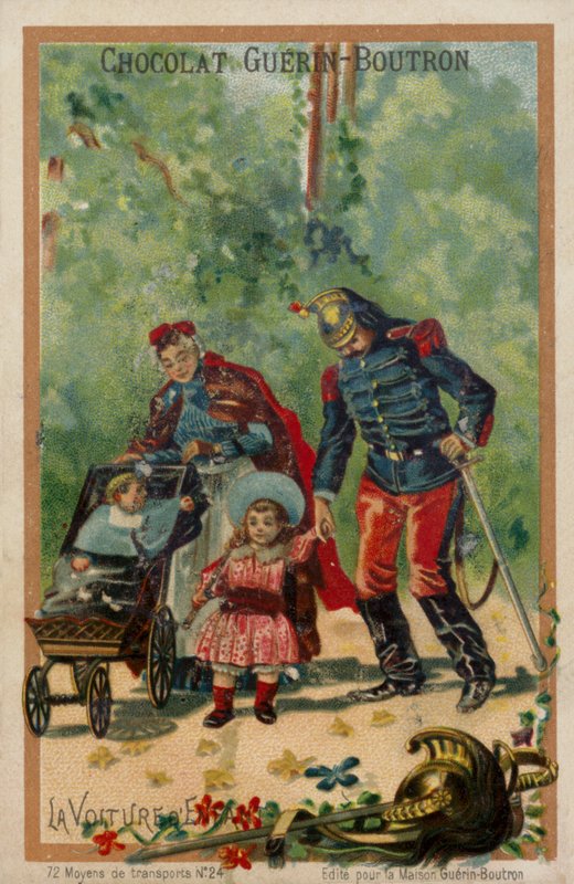 Barnevogn (chromolitho) av French School