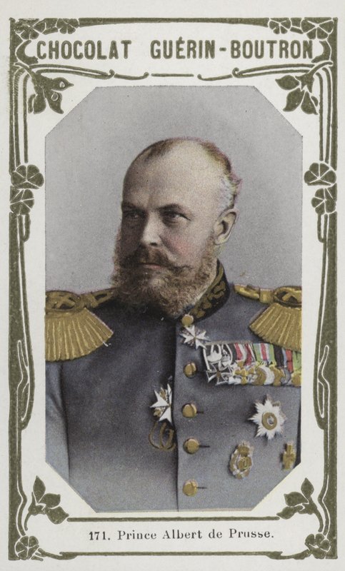 Prins Albert av Preussen (farget bilde) av French School